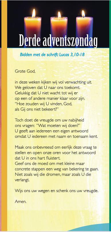 gebed derde zondag volwassenen © CCV Gent, ontwerp: Nathalie Praet