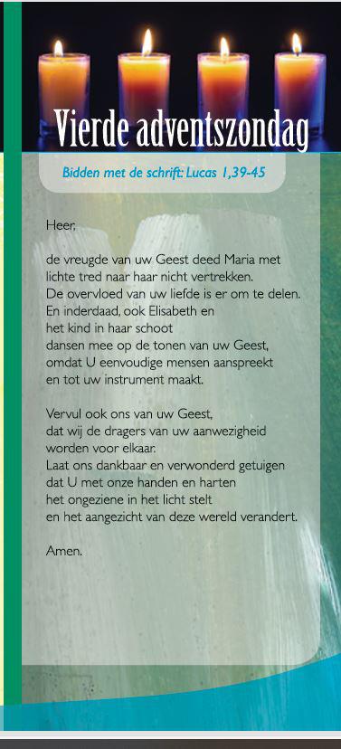gebed vierde zondag volwassenen © CCV Gent, ontwerp: Nathalie Praet