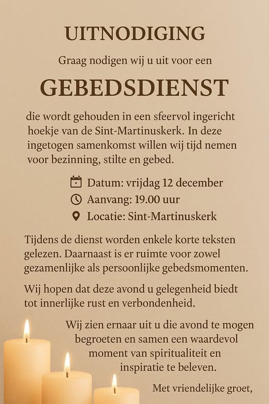 Gebedsdienst © p.e.sint-maarten