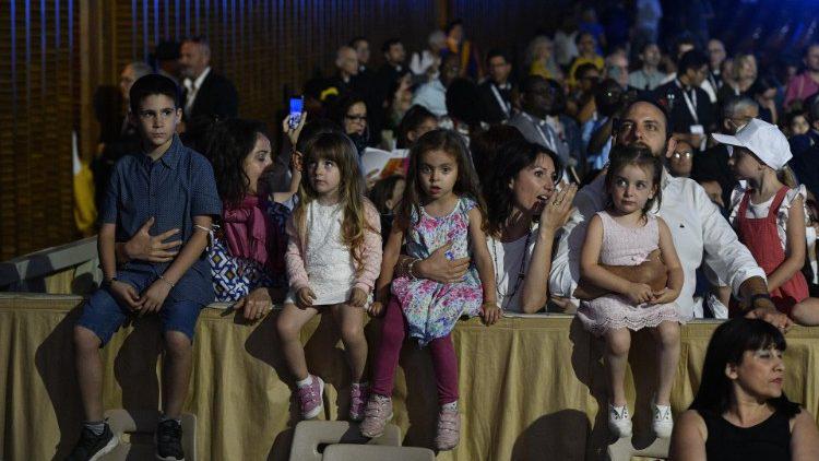 Het gezinsfeest van zaterdag op het Sint-Pietersplein © Vatican Media