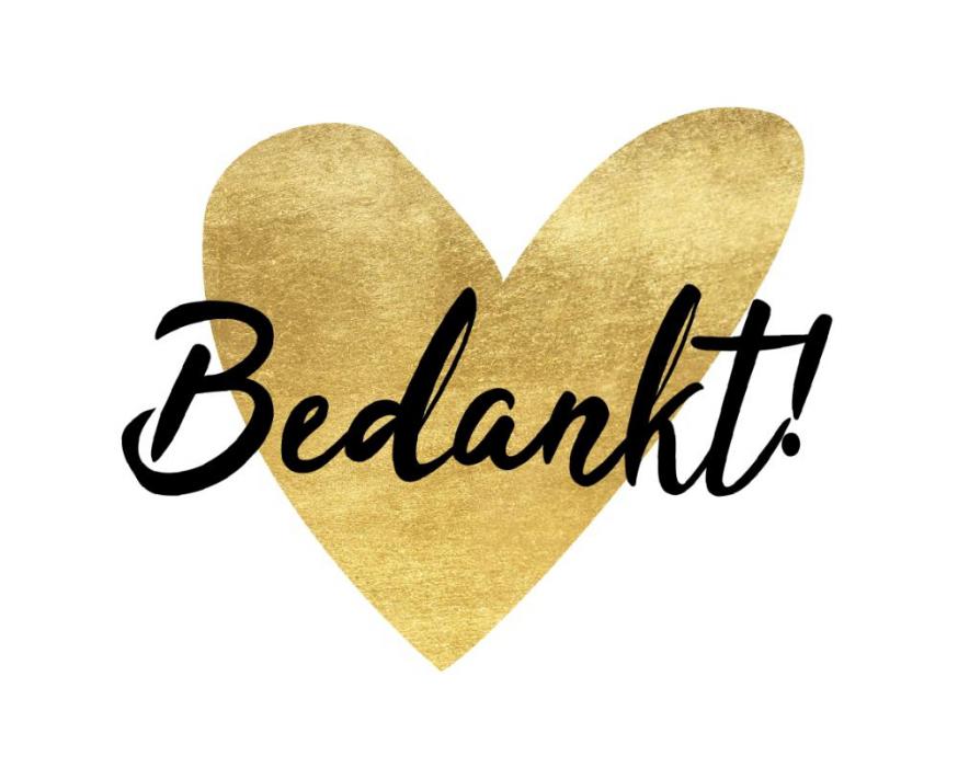 Bedankt 