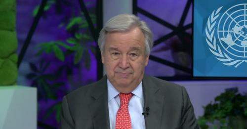 De VN-secretaris tijdens zijn toespraak tot Caritas Europa © Caritas Europa De VN-secretaris tijdens zijn toespraak tot Caritas Europa © Caritas Europa