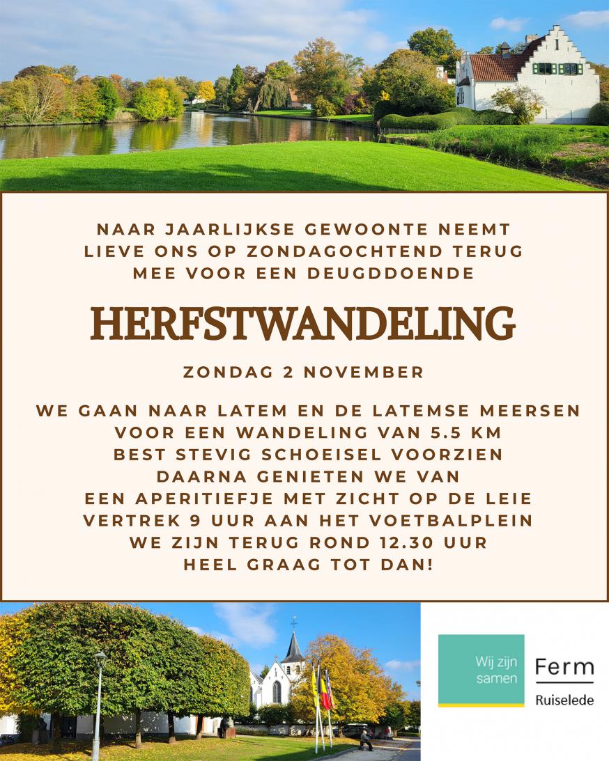ferm herfstwandeling 