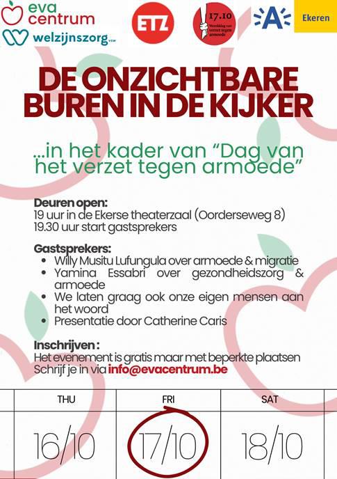De onzichtbare buren in de kijker- Eva centrum © Eva centrum