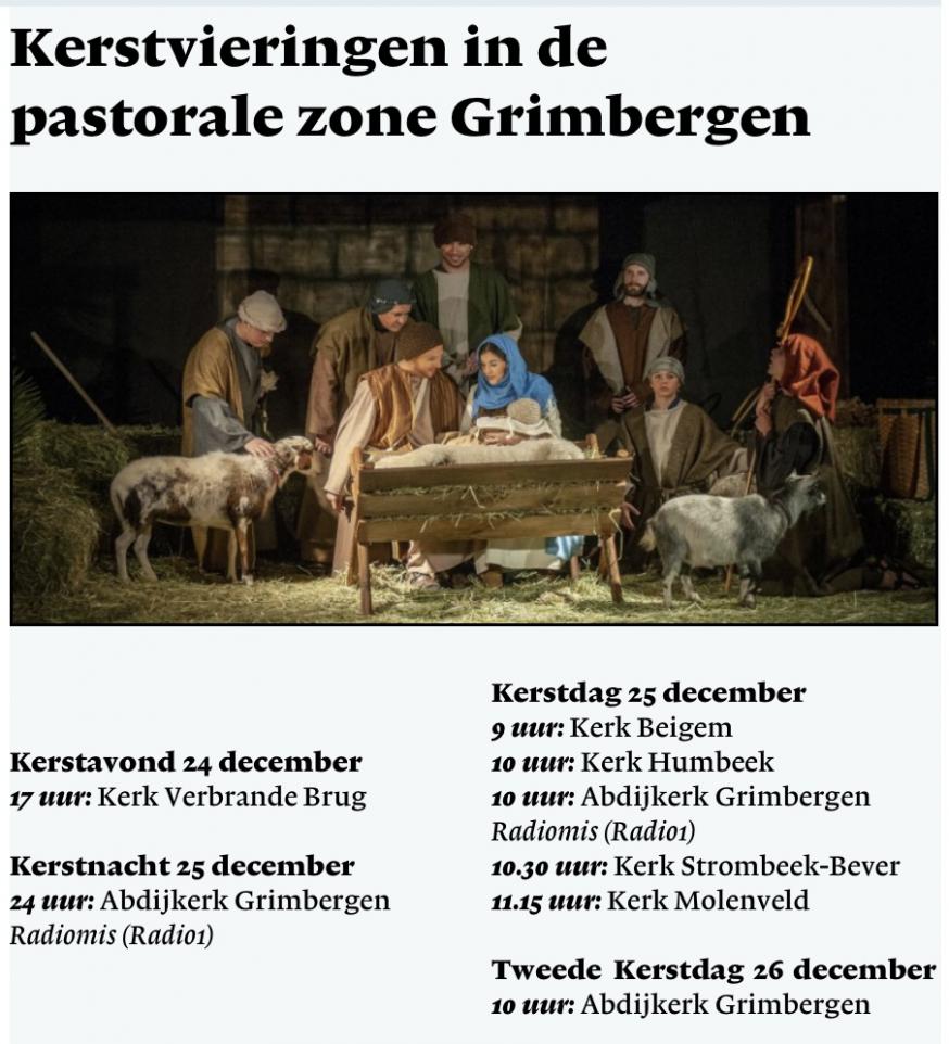Kerstvieringen Grimbergen 2024 