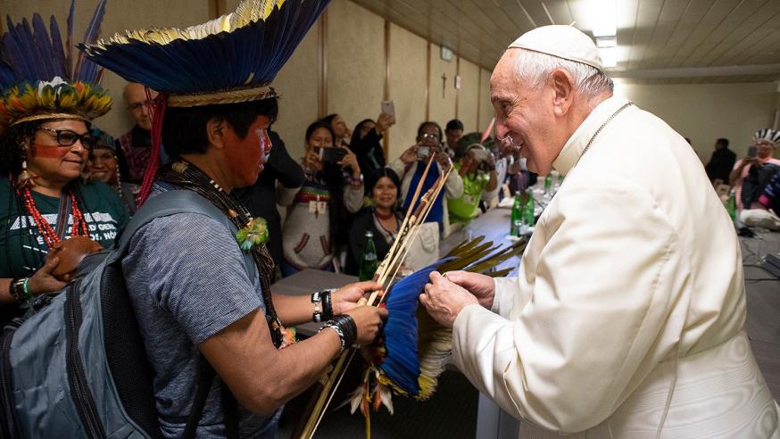 Paus Franciscus sprak vanmiddag een spijtbetuiging uit voor het pijn en leed dat in de residentiële scholen werd aangedaan © Vatican Media