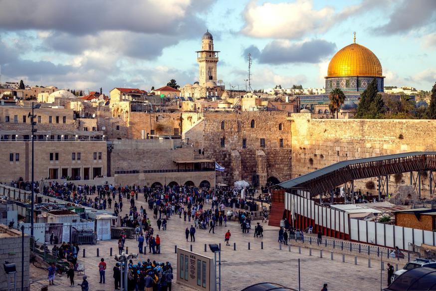 Jeruzalem met Klaagmuur en Gouden Koepelmoskee © RR