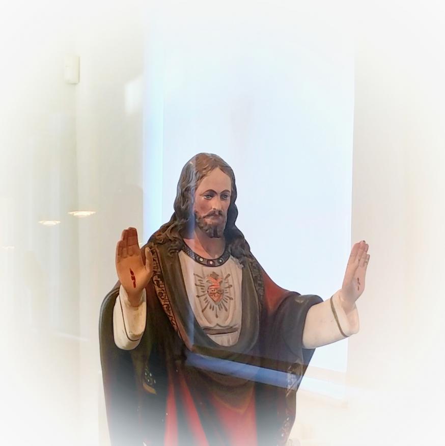 Jezus Heilig Hart. 2de helft 20ste eeuw © Collectie Wilfried de Bakker, Foto Sim D’Hertefelt Jezus Heilig Hart. 2de helft 20ste eeuw © Collectie Wilfried de Bakker, Foto Sim D’Hertefelt
