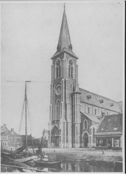 De nieuwe neogotische kerk