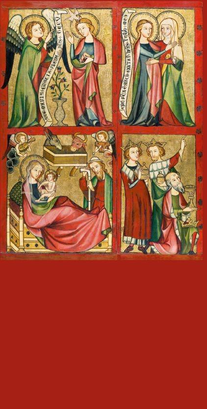 Afbeelding uit retabel van Altenberg ca 1330  © Städel Museum Frankfurt am Mein, Duitsland,  © Halewijn Antwerpen © © Halewijn Antwerpen