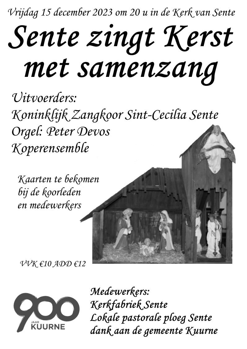 Kerst in Sente met samenzang © Sint-Ceciliakoor