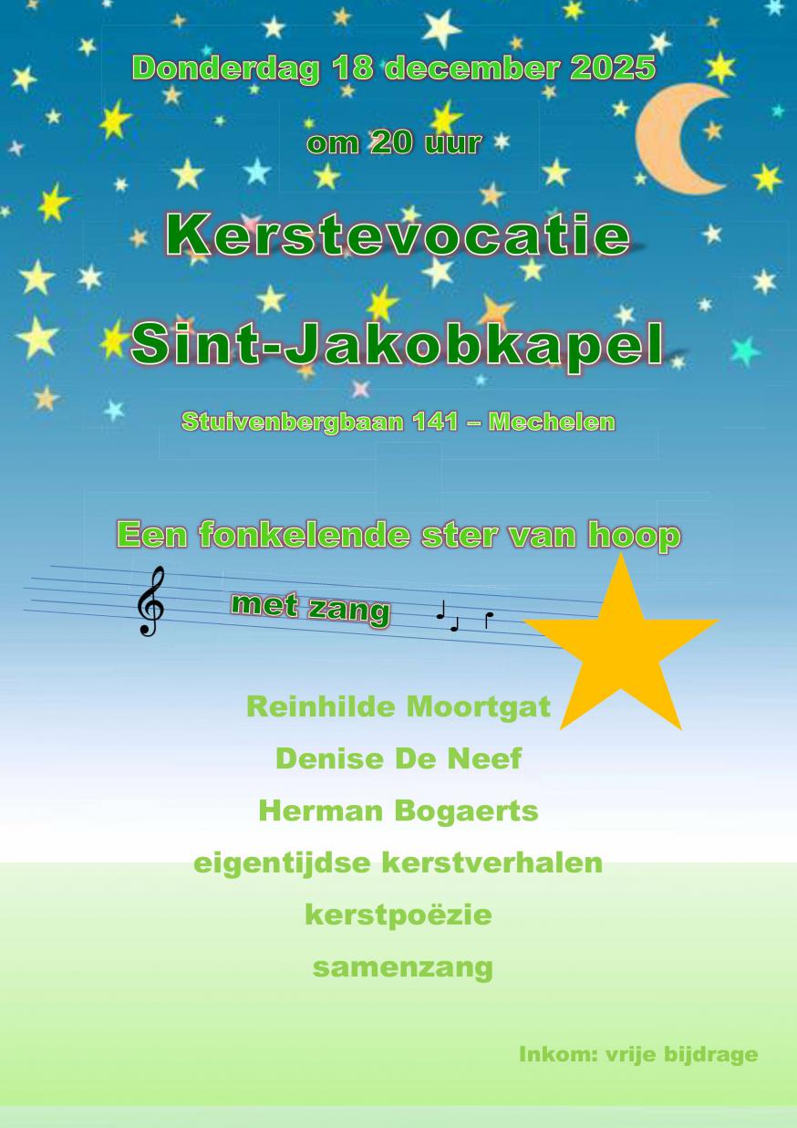 Kerstevocatie Sint-Jakob 