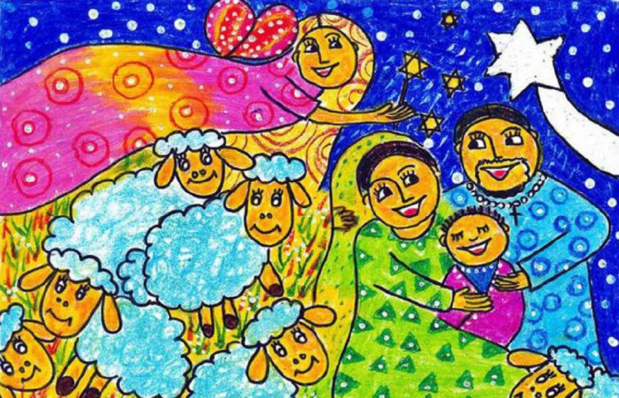 Kerstkaart Sri Lanka © Missio