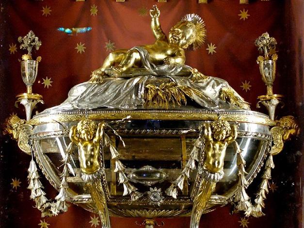 De kostbare relikwie van de kerststal © Santa Maria Maggiore De kostbare relikwie van de kerststal © Santa Maria Maggiore