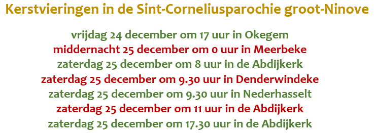 Kerstvieringen in de Sint-Corneliusparochie 2021 © Alexander Vandaele