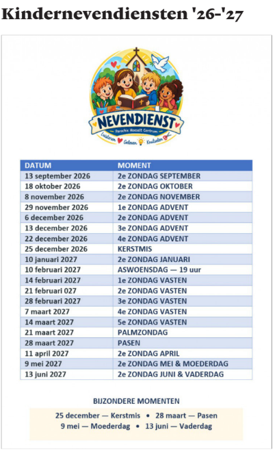 Kindernevendienst © M Schilperoord