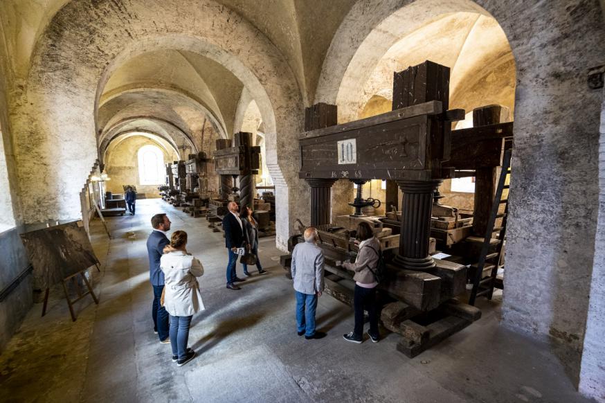 In het klooster kan je de eeuwenoude installaties bekijken. © Sven Moschitz / Pressebilder Kloster Eberbach In het klooster kan je de eeuwenoude installaties bekijken. © Sven Moschitz / Pressebilder Kloster Eberbach