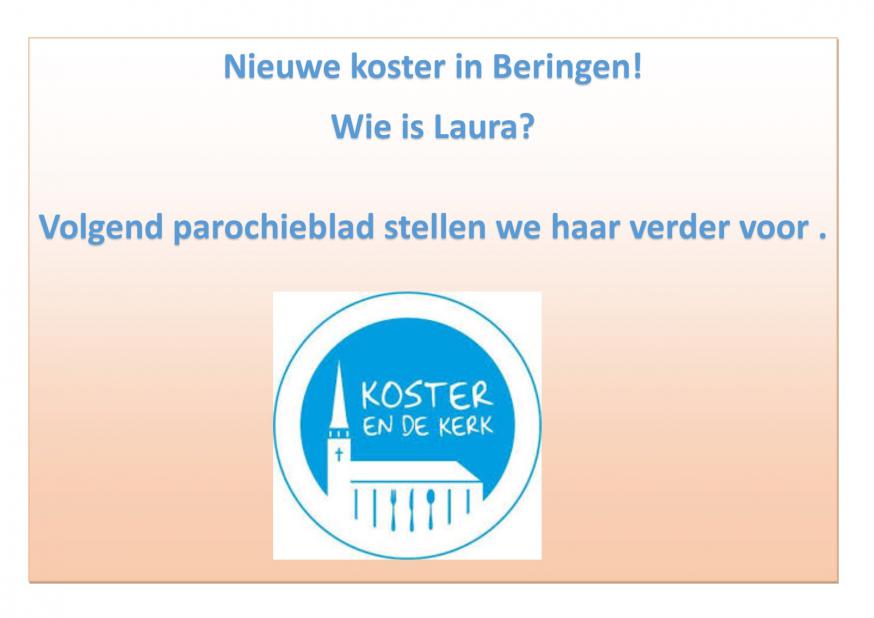 Nieuwe koster te Beringen 