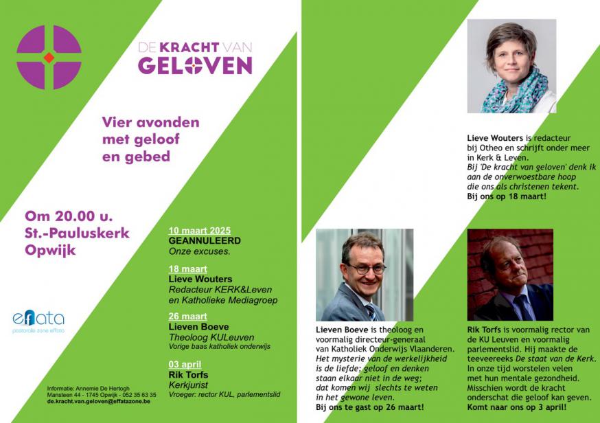 De kracht van geloven (Opwijk) © Pastorale Zone Effata Opwijk