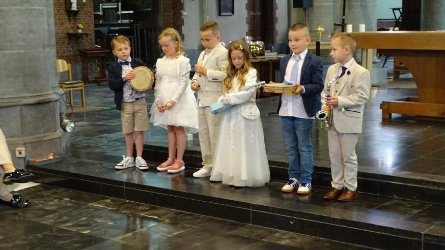 Eerste Communie Lettertuin en Regenboog © J. Follet