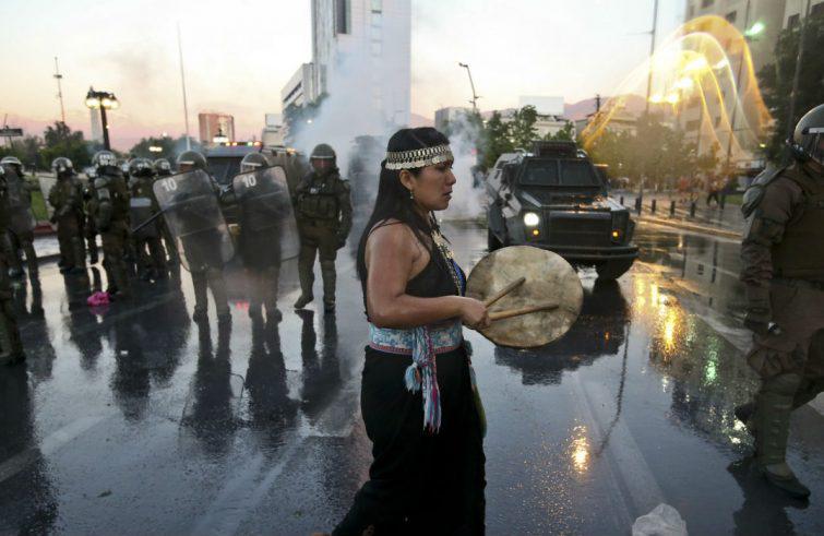 Protest van de Mapuche in Chili © SIR