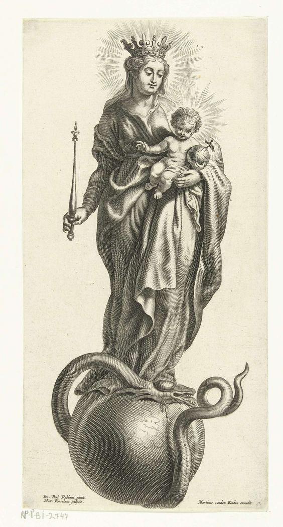 Mattheüs Borrekens, Maria met kind verwijdert de zonde van de wereld. © Rijksmuseum