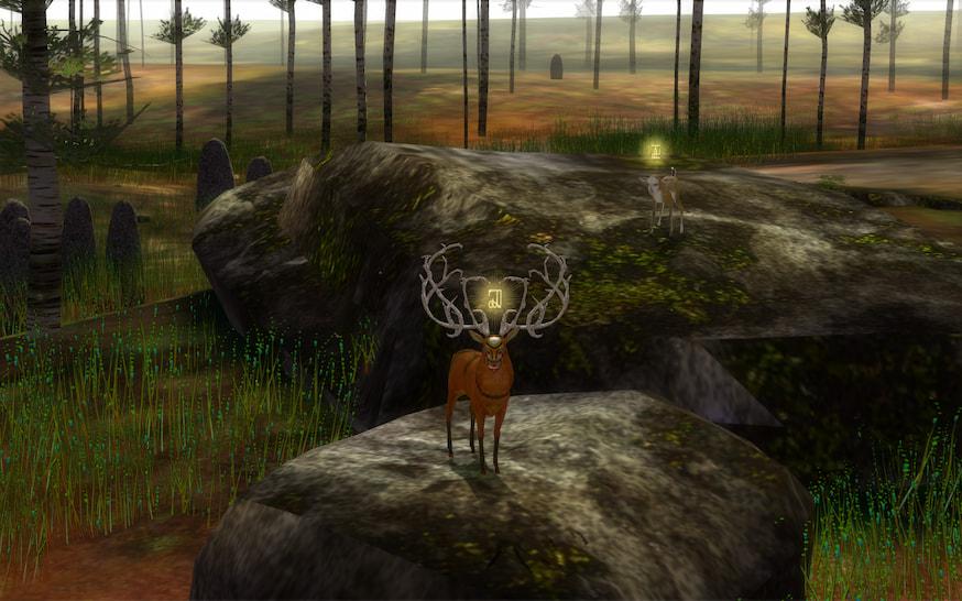 Screenhot uit de game The Endless Forest © Michaël Samyn, Tale of Tales