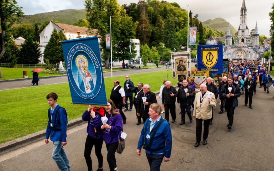 Middlesbrough in 2019 op bedevaart naar Lourdes © Middlesbrough Diocese Middlesbrough in 2019 op bedevaart naar Lourdes © Middlesbrough Diocese