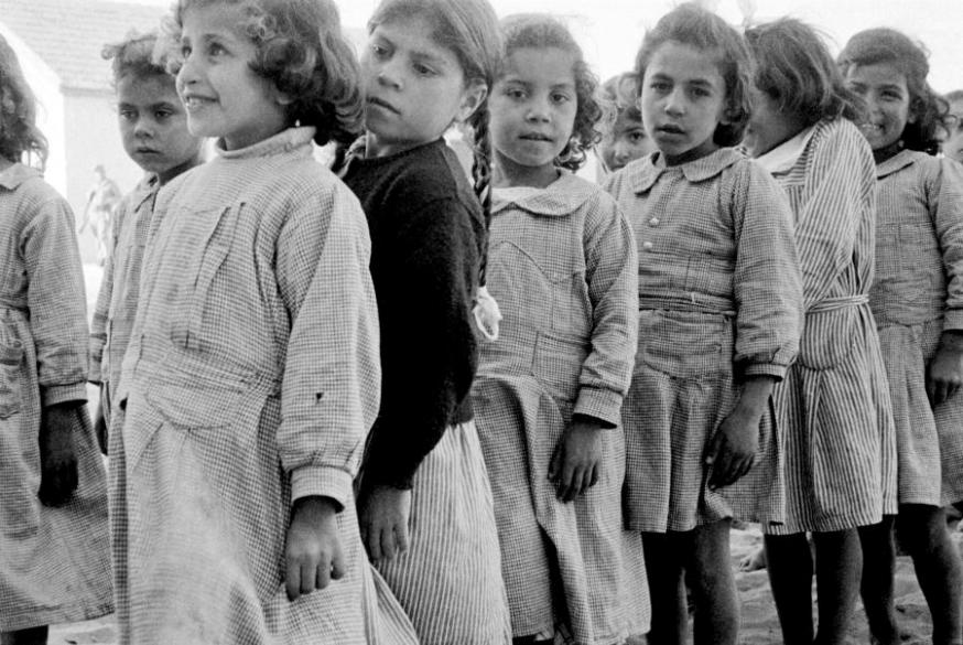 Vluchtelingen in Gaza, 1958. Nog altijd niet teruggekeerd naar hun eigen huis en grond. © VN Vluchtelingen in Gaza, 1958. Nog altijd niet teruggekeerd naar hun eigen huis en grond. © VN