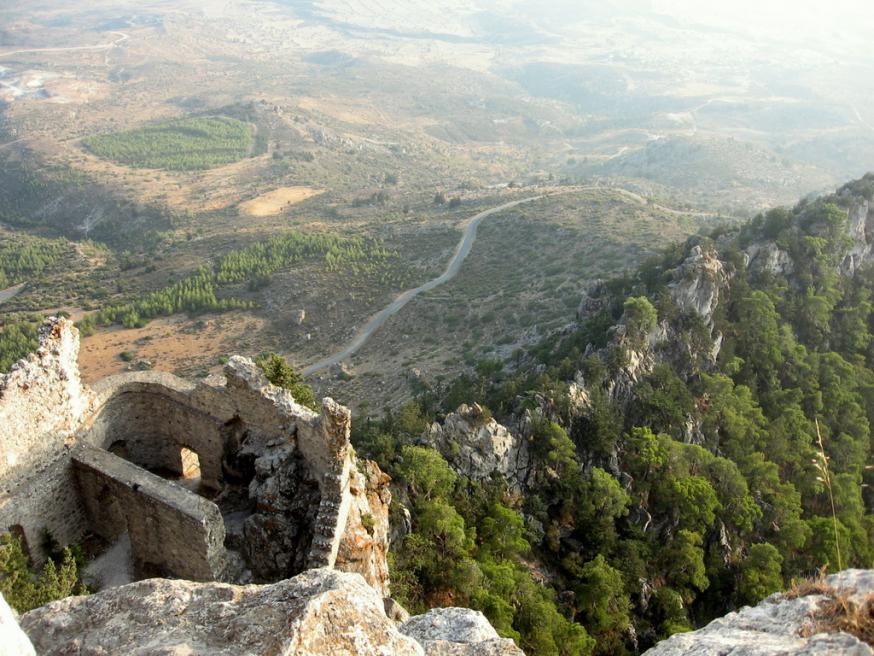 Het kasteel van Buffavento in Noord-Cyprus © Wikipedia