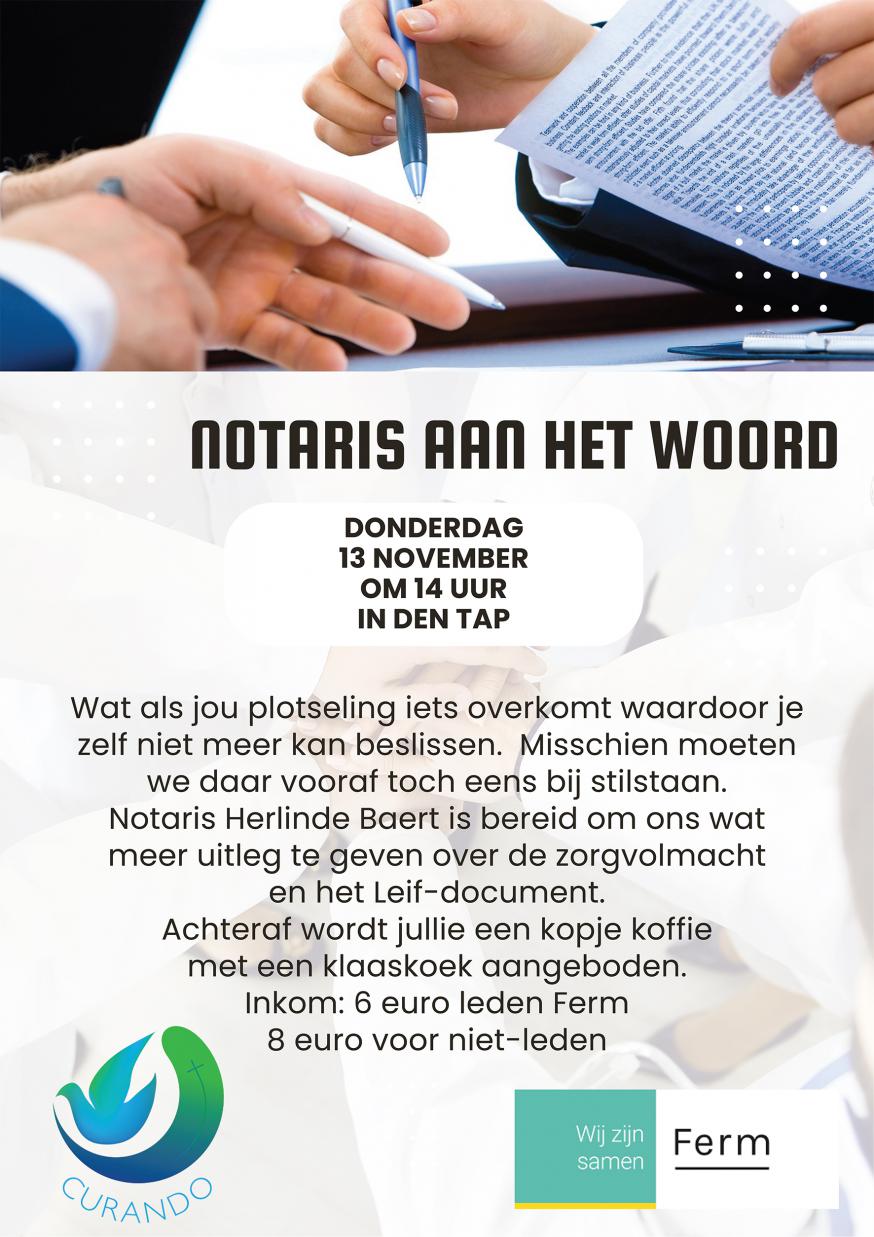 Notaris aan het woord 