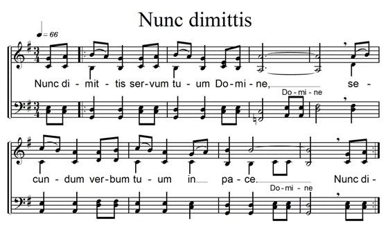 Nunc dimittis © Taizé