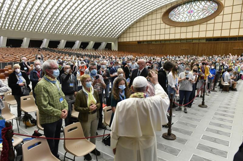 Ontmoeting met de katholiek-lutherse delegatie uit Duitsland © Vatican Media