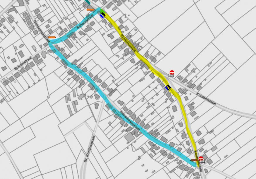 verkeersregeling eerste communie en vormsel © Gemeente Boutersem