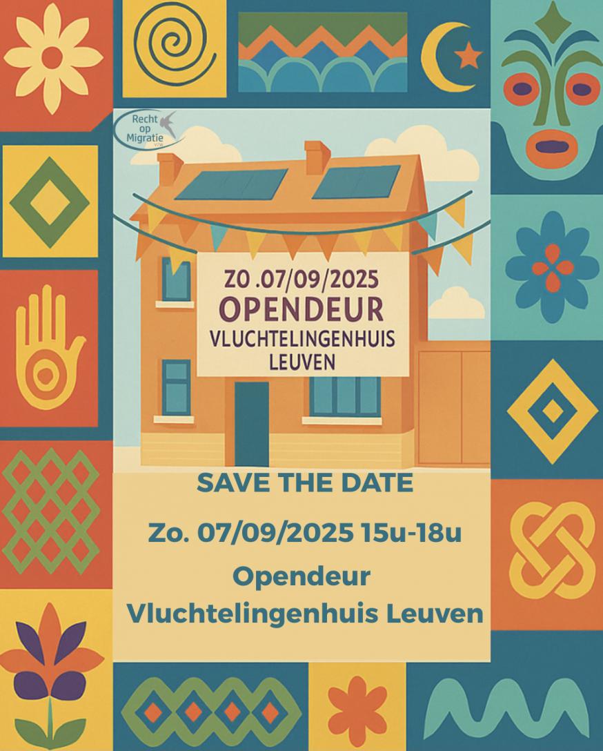 Affiche opendeur Vluchtelingenhuis 2025 