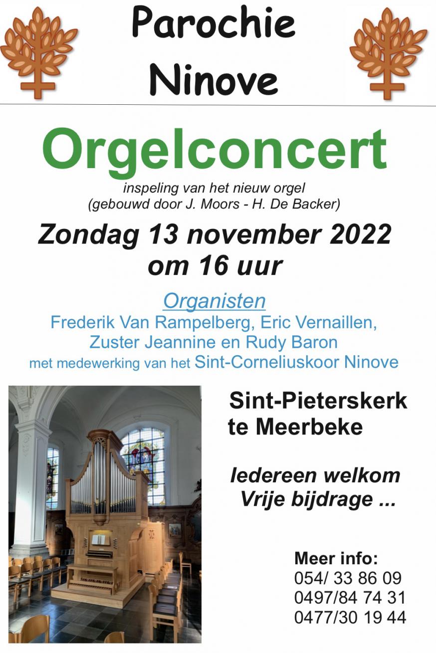 Orgelconcert Meerbeke - 13 november 2022 © Alexander Vandaele