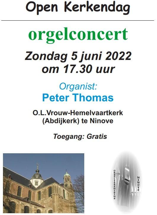 Orgelconcert Open Kerkendag - 5 juni 2022 © Alexander Vandaele