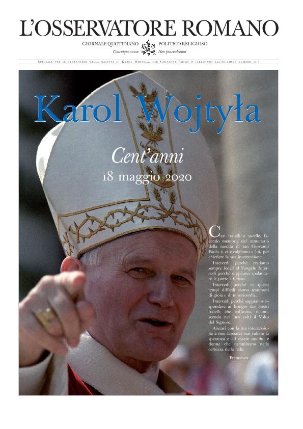 Honderd jaar paus Joannes Paulus II © Osservatore Romano Honderd jaar paus Joannes Paulus II © Osservatore Romano