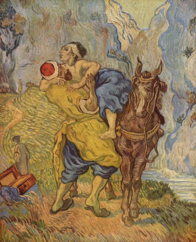 Vincent van Gogh, De barmhartige Samaritaan (naar Delacroix), 1890 (Kröller-Müll