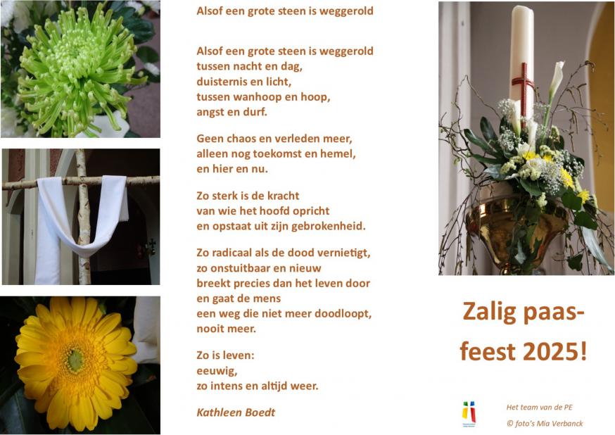 paaswens vanuit de PE Heilige Damiaan © Mia Verbanck