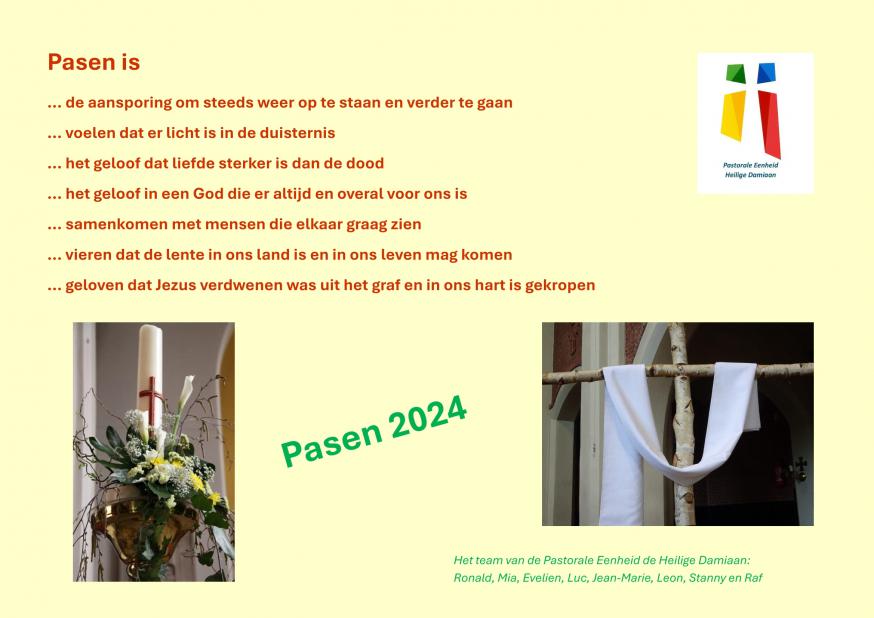 paaswens PE Heilige Damiaan © Mia Verbanck