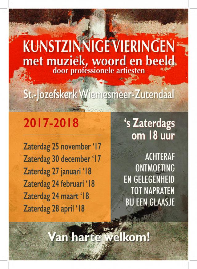 Kalender kunstzinnige vieringen © federatie Zutendaal