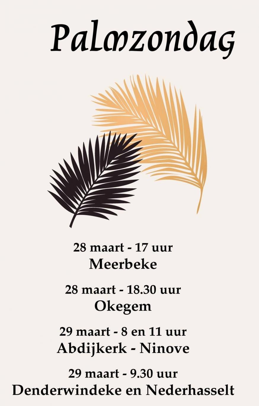 Palmzondag 2026 in de Sint-Corneliusparochie Ninove © Alexander Vandaele