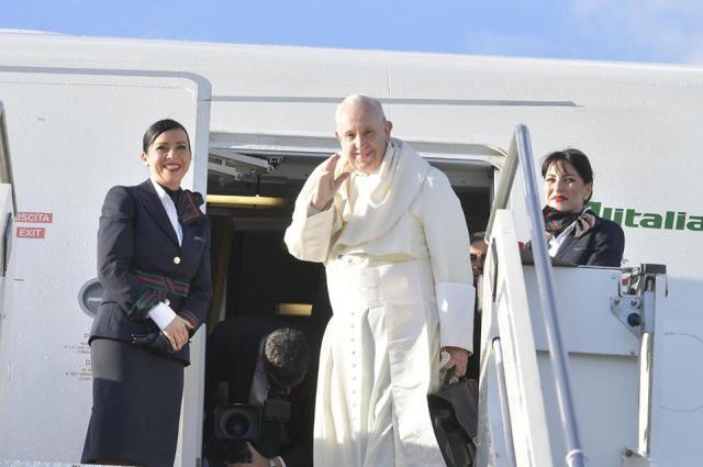 Paus Franciscus vertrekt © WJD Panama 2019