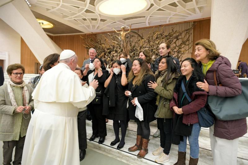Paus Franciscus tijdens de audiëntie van gisteren © Vatican Media Paus Franciscus tijdens de audiëntie van gisteren © Vatican Media