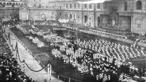 Al omstreeks 1900 werden competities voor de atleten georganiseerd © L'Osservatore Romano