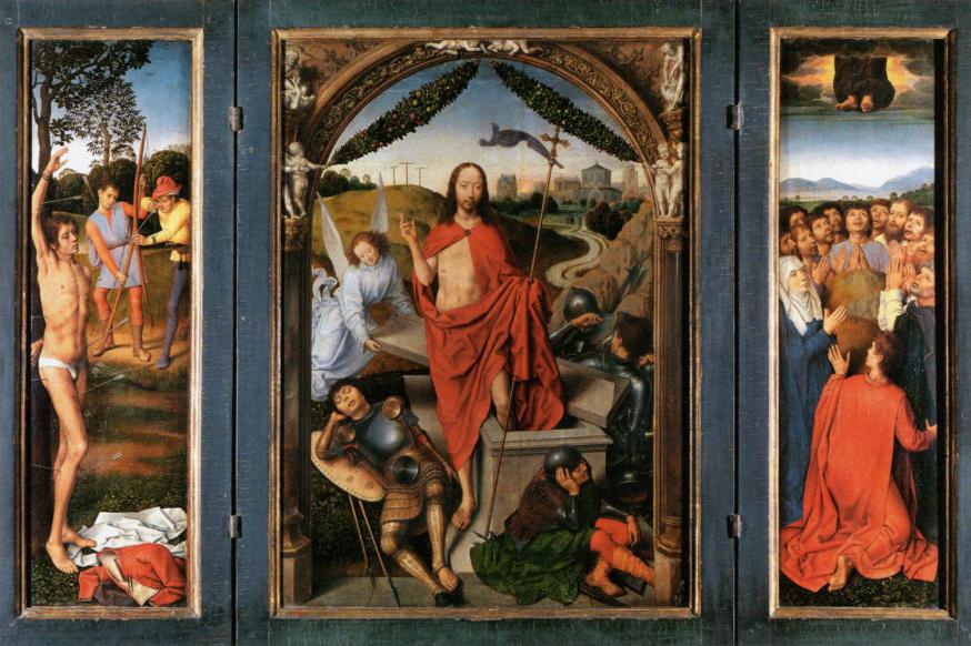 Pasen door de ogen van Hans Memling (1435-1494): De opstanding van Christus (ca. 1490)  © Louvre Museum via Wikimedia