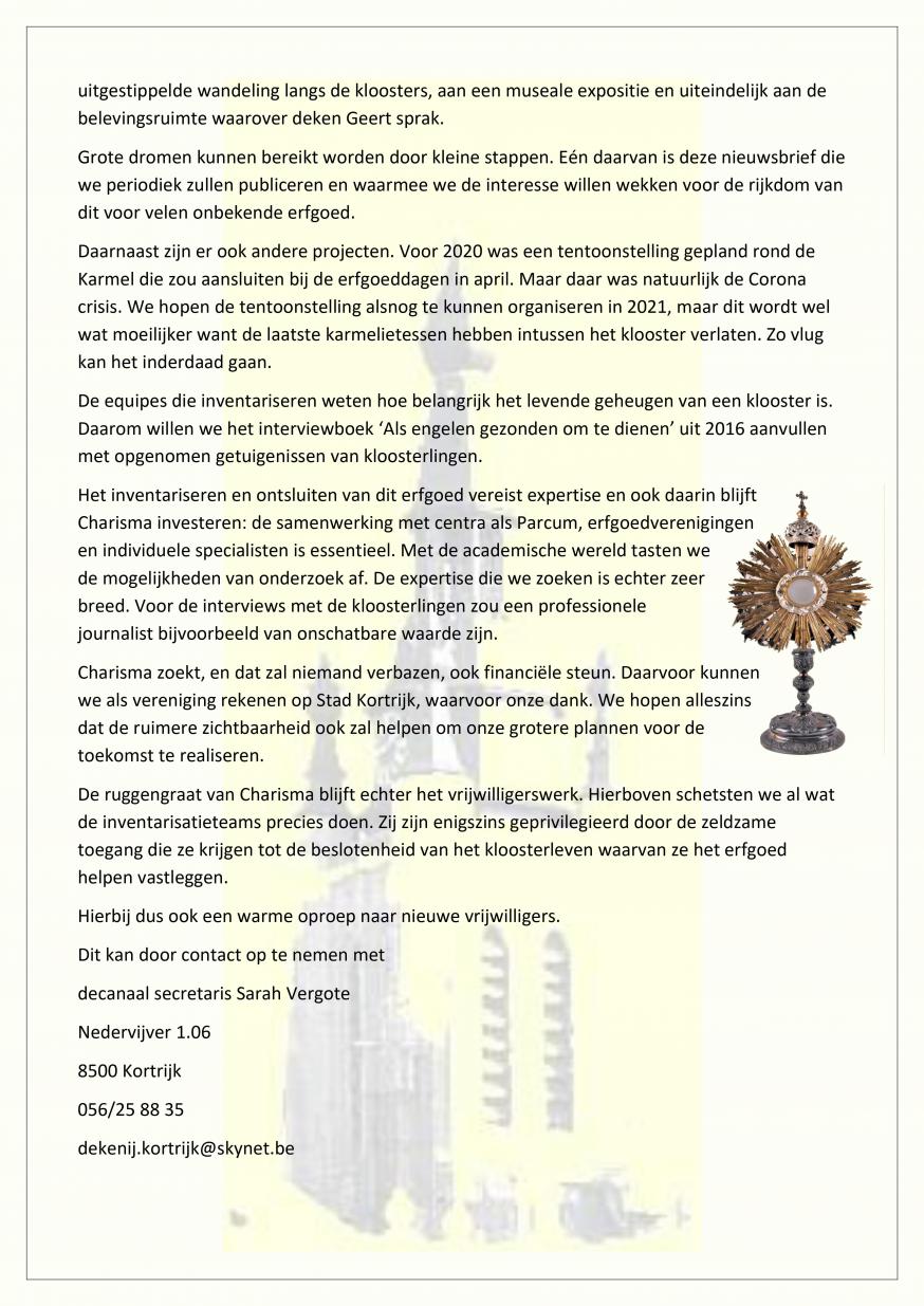 Nieuwsbrief Charisma dec 20 
