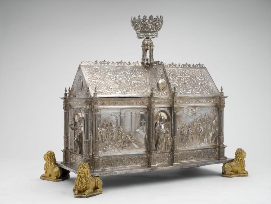 Reliekschrijn Macharius © Sint-Baafskathedraal Gent, www.artinflanders.be, een initiatief van meemoo, foto's Hugo Maertens. Reliekschrijn Macharius © Sint-Baafskathedraal Gent, www.artinflanders.be, een initiatief van meemoo, foto's Hugo Maertens.
