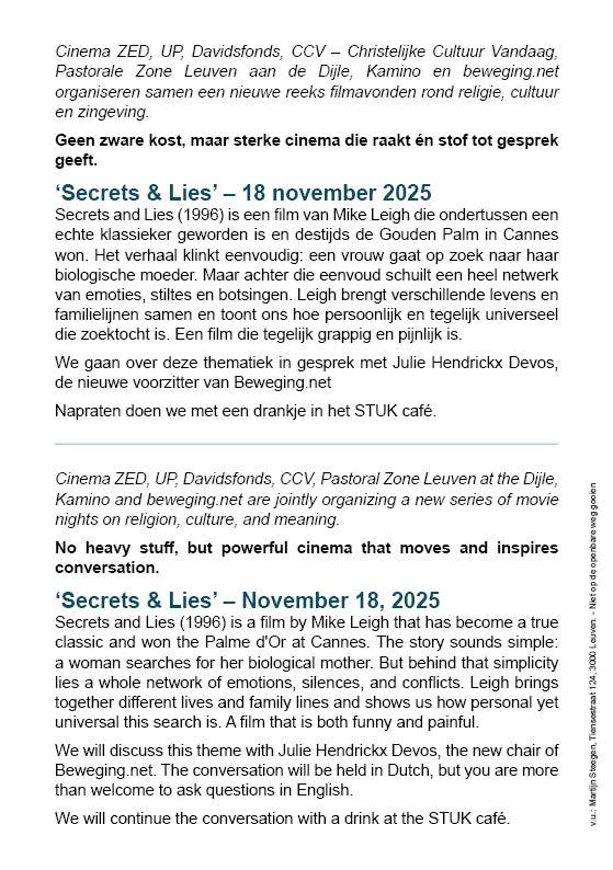 filmavond © KuLeuven